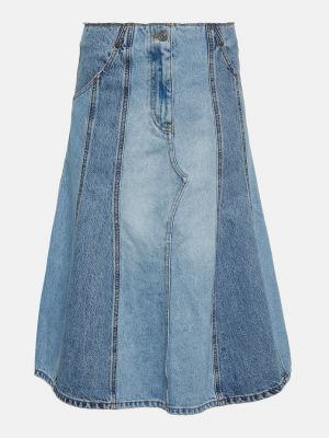 Джинсовая юбка Victoria Beckham синяя