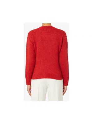 Jersey manga larga de tela jersey de cuello redondo Mc2 Saint Barth rojo