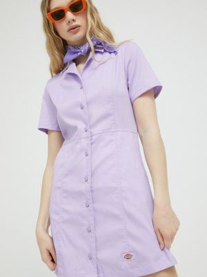Mini šaty Dickies fialové