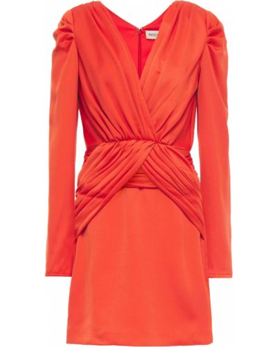 Oranžové saténové mini šaty Nicholas
