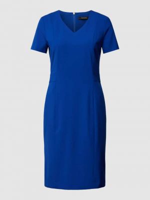 Sukienka midi z dekoltem w serek Comma niebieska