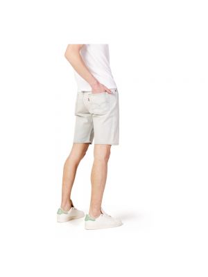Pantalones cortos vaqueros con cremallera de algodón Levi's blanco