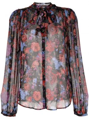 Bluza s cvetličnim vzorcem s potiskom Paige