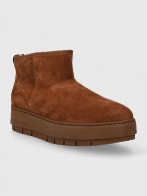 Замшевые зимние ботинки Tommy Hilfiger коричневые
