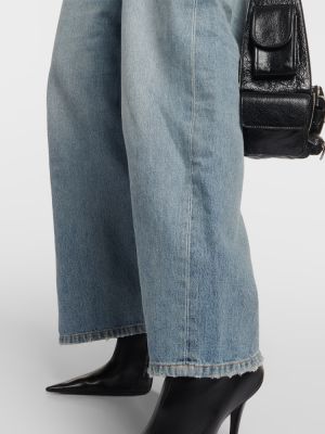 Voľné džínsy s nízkym pásom Balenciaga modrá