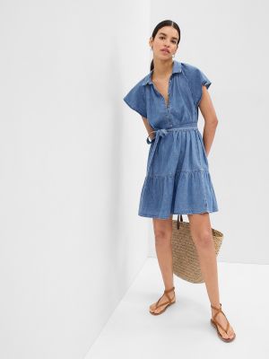 Mini šaty Gap modrá
