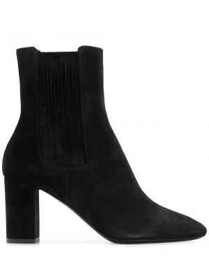Обувки до глезена Saint Laurent черно