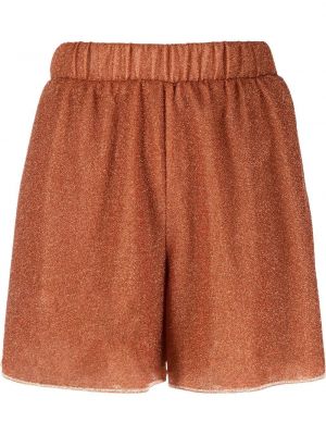 Shorts med hög midja Oseree orange