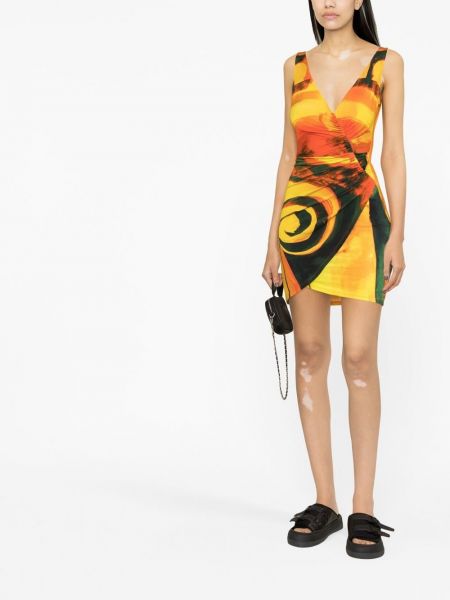 Mini suknele v formos iškirpte Louisa Ballou oranžinė