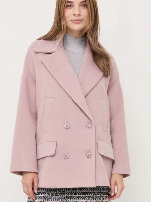 Płaszcz oversize Silvian Heach różowy