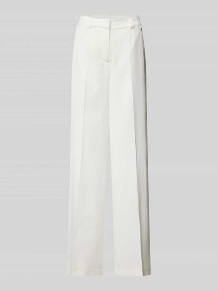 Spodnie z wiskozy Comma białe