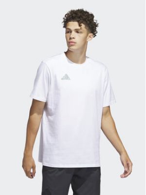 Tričko relaxed fit Adidas bílé