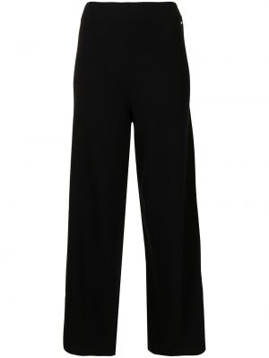 Pantalones de cintura alta bootcut Armani Exchange negro
