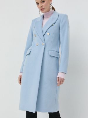 Вълнено палто с изолация Liu Jo синьо