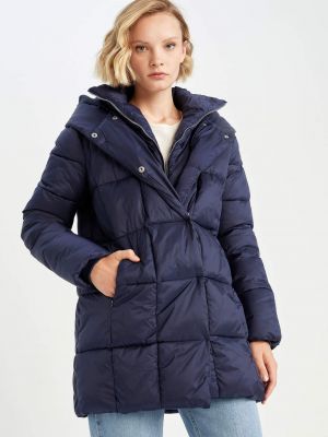 Αδιάβροχο παλτό με κουκούλα με μόνωση Defacto