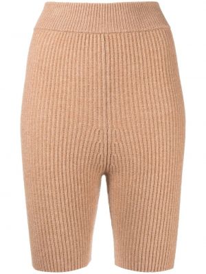 Merinowolle kaschmir shorts Cashmere In Love braun