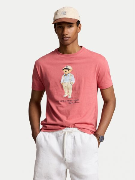 Marškinėliai Polo Ralph Lauren rožinė