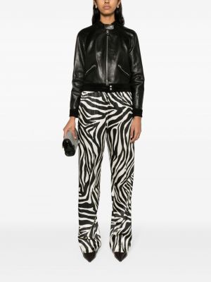 Zīda bikses ar apdruku ar zebras rakstu Tom Ford