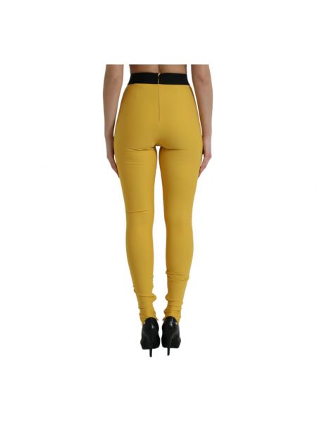 Leggings de cintura alta Dolce & Gabbana amarillo