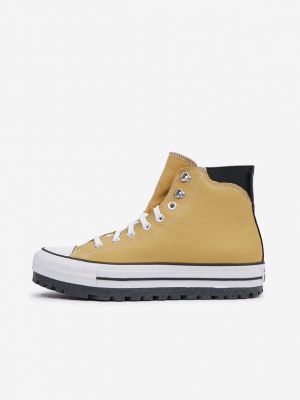 Csillag mintás sneakers Converse Chuck Taylor All Star sárga
