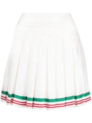 Plisované pruhované hedvábné sukně Casablanca