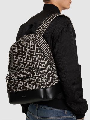 Rucksack aus baumwoll Balmain schwarz