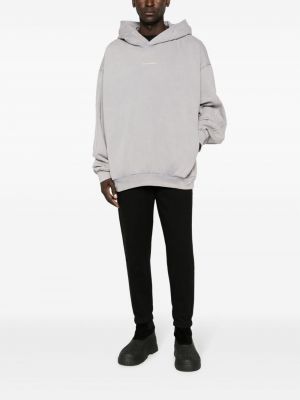 Einfarbiger hoodie aus baumwoll Monochrome grau
