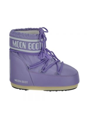 Nylonowe botki zimowe Moon Boot fioletowe