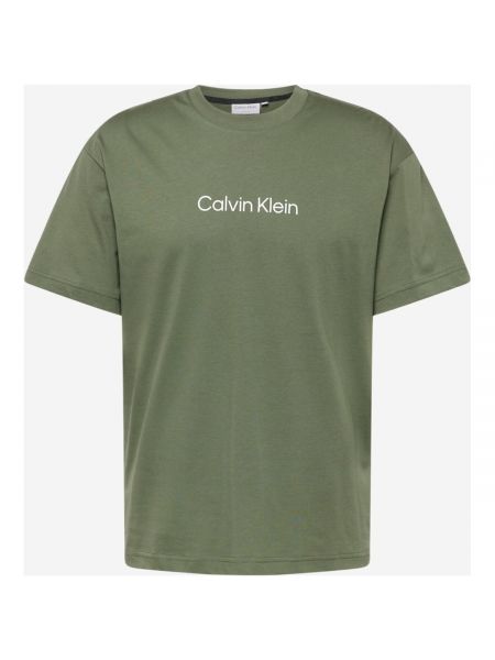 Tričko s krátkými rukávy Calvin Klein Jeans zelené