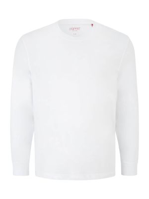 Tričko s dlhými rukávmi Esprit biela