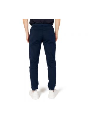 Pantalones de chándal de algodón con bolsillos Le Coq Sportif azul
