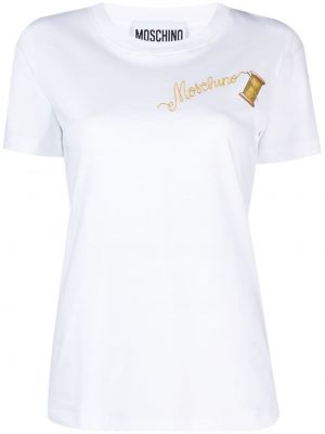 Bavlnené tričko s výšivkou Moschino