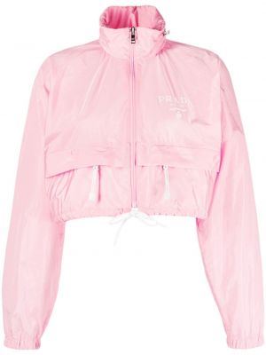 Nylon dzseki Prada rózsaszín
