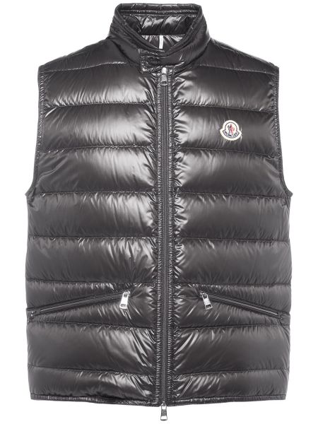 Väst i nylon i dun Moncler grå