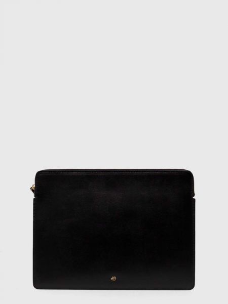 Kožna torba za laptop By Malene Birger crna