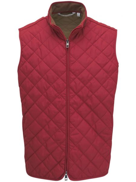 Quiltet vest Peter Millar orange