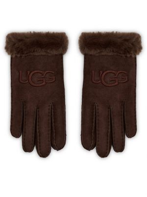 Rękawiczki Ugg bordowe