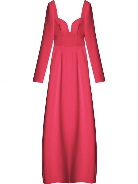 Vestido de cóctel con corazón Carolina Herrera rosa