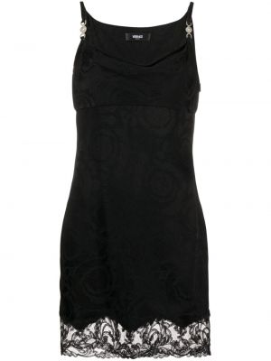 Κοκτέιλ φόρεμα με σχέδιο με δαντέλα Versace