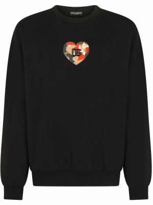 Bluza w serca Dolce And Gabbana czarna