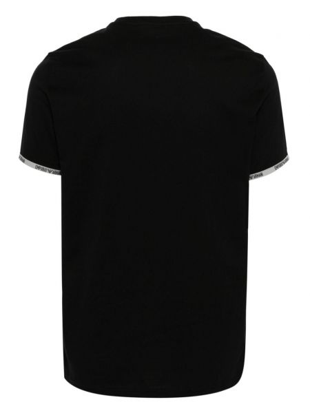 T-shirt aus baumwoll Emporio Armani schwarz