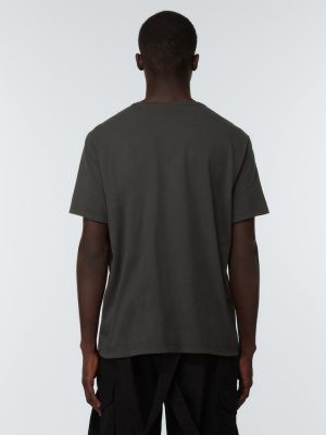 T-shirt di cotone in jersey Our Legacy nero