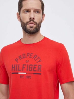 Тениска с дълъг ръкав с принт Tommy Hilfiger