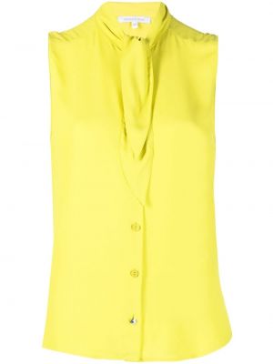 Блузка без рукавов с завязками Patrizia Pepe, желтый