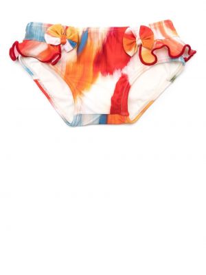 Компект бикини с принт с tie-dye ефект Lenny Niemeyer бяло
