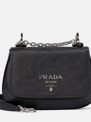 Кожаная на плечо сумка Prada