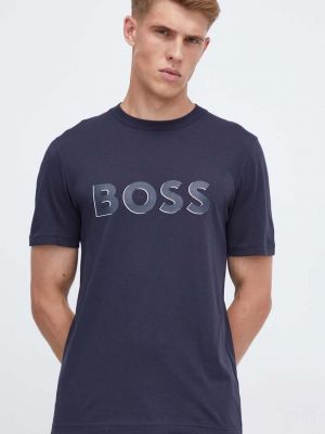 Bavlněné tričko s potiskem Boss Green