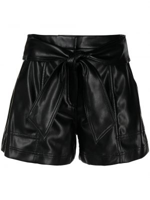 Shorts en cuir Simkhai noir