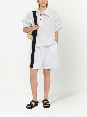 Bluzka asymetryczna Jil Sander biała