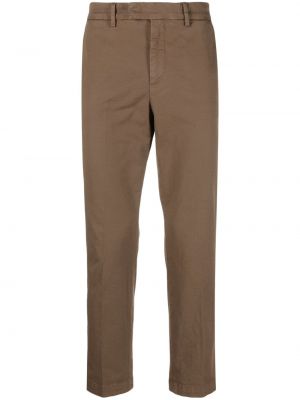 Pantalon chino en coton Barena marron
